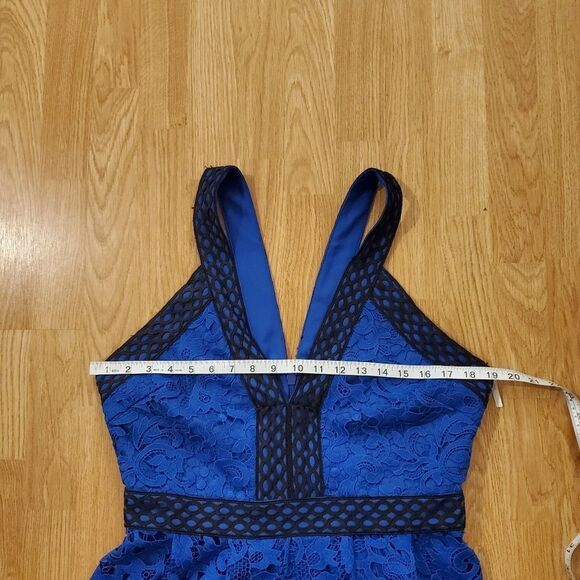 Adelyn Rae Crochet Lace V-Neck Dress - Picture 9 of 14